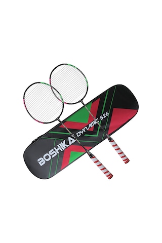 Geeksen Eğitim Ve Pratik İçin Demir Çelik Badminton Raketi Seti 2 Adet + 6 Top + Taşıma Çantası Kırmızı/mavi
