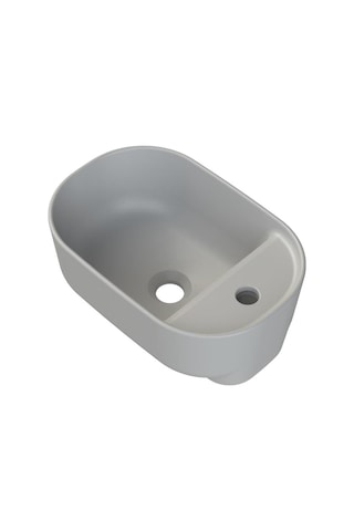Turkuaz Cerastyle Aqua Tezgahüstü Mat Gri Lavabo 42 28 Cm