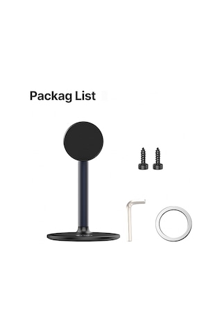 Reedark Alüminyum Masaüstü Manyetik Telefon Tutucu - 360 Açı Ayarlı Ve 2 Bölmeli Genişletilebilir 160-225mm