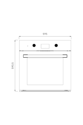 Kumtel Plus B66-SF3 DDT Digital Beyaz Ankastre Fırın