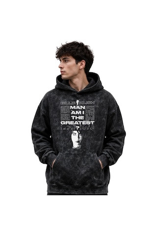 Sevbano Billie Eilish Şarkıcı Baskılı Unisex Oversize Premium Yıkamalı Ho Siyah