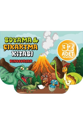 Dinozorlar Boyama Ve Çıkartma Kitabı - Kyut-757631 Dinozorlar Boyama Ve Çıkartma Kitabı - Kyut-757631