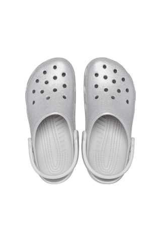 Crocs Classic Glitter Clog Unisex Gri Terlik Gri