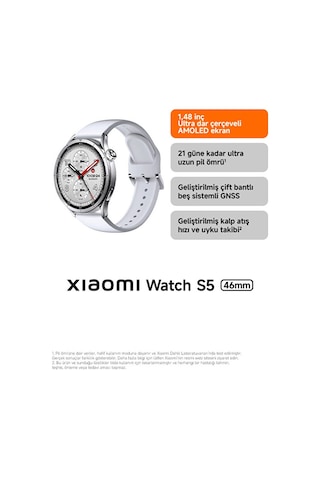 Xiaomi Watch S5 46 MM Akıllı Saat (Distribütör Garantili)