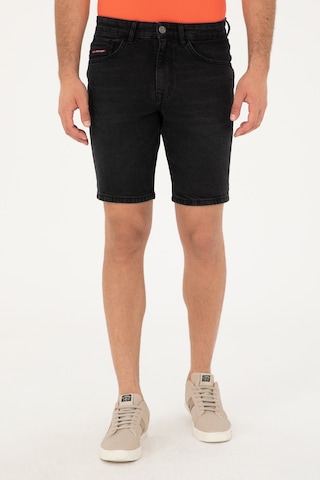 U.s. Polo Assn. Erkek Siyah Şort Jean 50288957-dn0027 Black
