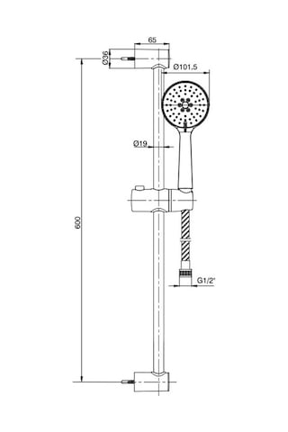 Eca Niobe Banyo Hareketli Sürgülü Duş Seti Üst Takımı 102146070