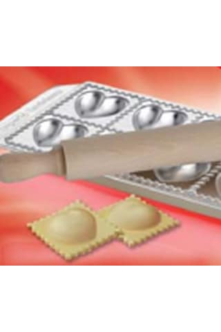 Ravioli & Mantı Tepsisi Kalp 12'Li Gümüş