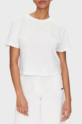 Guess Bayan T Shirt V5gı00 I3z14 G011 Beyaz Beyaz