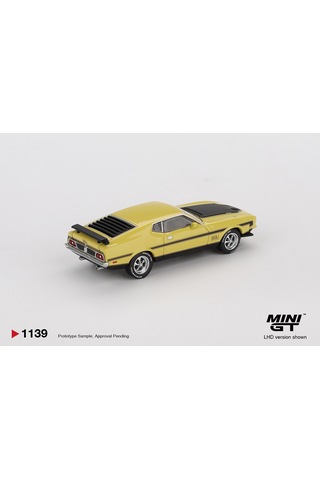 1:64 Ölçek Mini Gt 1969 Ford Mustang Mach1 Diecast Metal Minyatür Model Araba 5cm