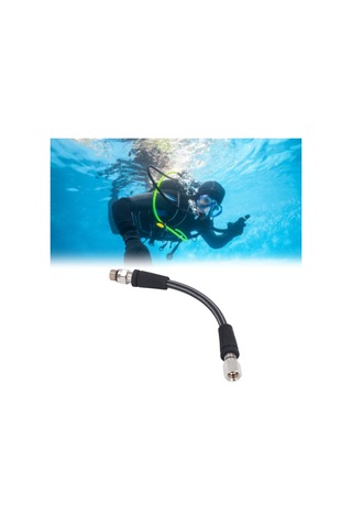 Geeroyoo Derin Deniz Dalış Yüksek Basınçlı Regülatör Hortumu - Karbon Fiber Örgü - 15cm - Derinlik Ve Güvenlik Takibi