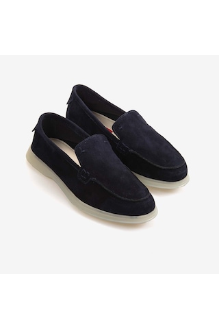 Rouge Kadın Loafer 0172 Mavi Süet