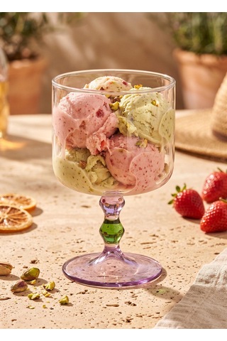 The Mia Bead Dondurmalık Tatlı Sunum Kasesi Yeşil 300 Ml