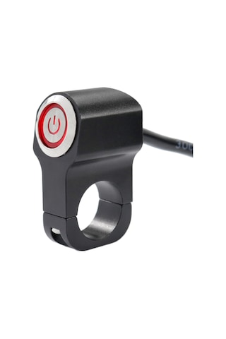 Motosiklet Led Far Aç Kapa Metal Anahtar Tekli Buton Swich 2 Modlu 1 Adet