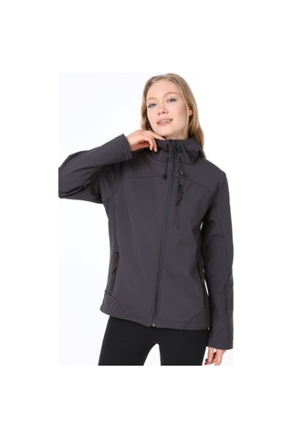 Ghassy Co.Kadın Su Rüzgar Geçirmez Softshell Mavi Spor Mont 500518795