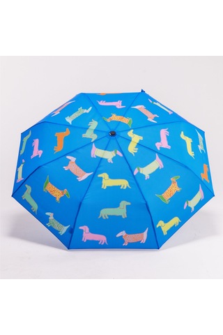 Original Duckhead Duck Kompakt Şemsiye Dogs İn Blue Mavi