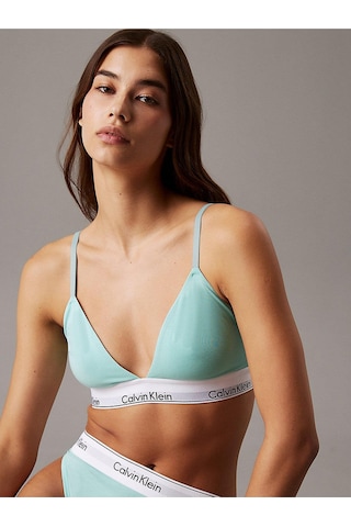 Calvin Klein Kadın Mavi Bikini Üstü-12640 Mavi