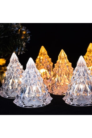 AMBER LED IŞIKLI ÇAM AĞACI MİNİ IŞIKLI ÇAM AĞACI IŞIKLI YILBAŞI AĞACI LED LİGHT NOEL TREE DECOR LİGHT