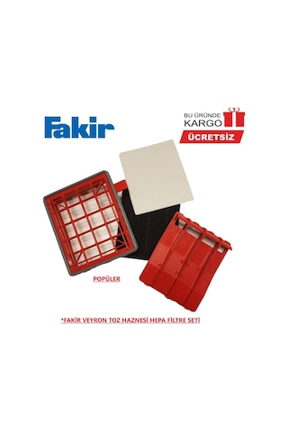 Fakir Veyron Yeni Tip  Hepa Filtre Seti (412692448)