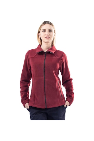 Şensel, Kadın Polar Mont, Bordo -99E315- Cepli, Outdoor