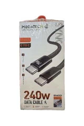 Megatech Mt-240t Hasır Type-c To Type-c Data Kablosu Kdo