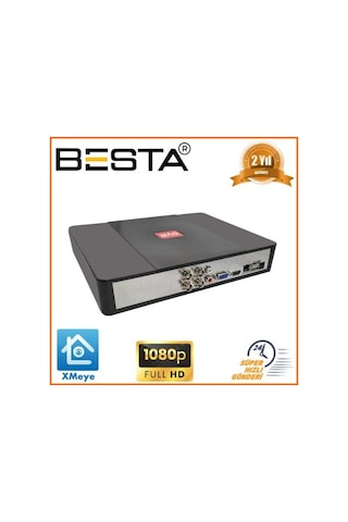 4 Kanal 1080n Tek Sesli Hibrit Dvr Kayıt Kd-204