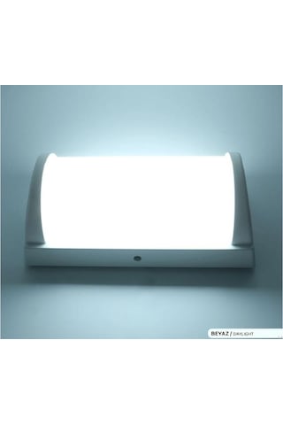 Ack 20w Radar Sensörlü Led Duvar Aplik 6500k Beyaz Işık Ip65 1800 Lümen Beyaz