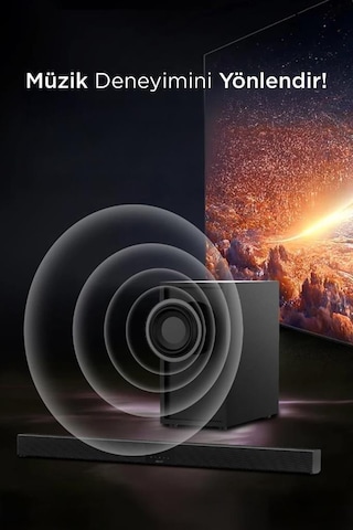 Torima Kts-2035 Siyah 30 W Usb Tf Aux Girişli Suwoofer Soundbar Ev Sinema Sistemi