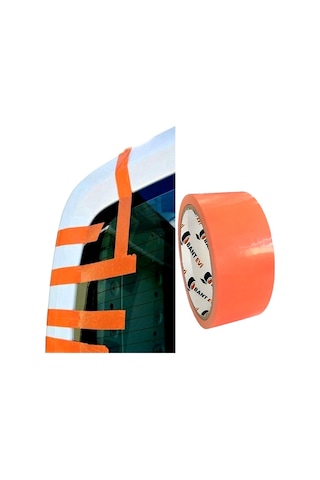 Cam Montaj Bandı Turuncu 50mmx33m İz Bırakmayan Oto Cam Sabitleme