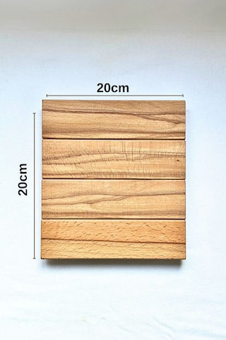 Dekoratif Ham 1. Sınıf Masif Ahşap El Yapımı Sunum Altlığı, Nihal