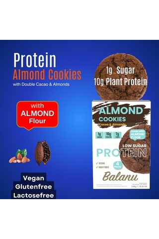 Zero Sugar & Low Sugar & Proteinli Badem Unu Kurabiyesi 3lü Set