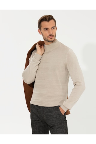 Pierre Cardin Erkek Kum Melanj Kazak /triko 50258797-vr123 Kum Melanj