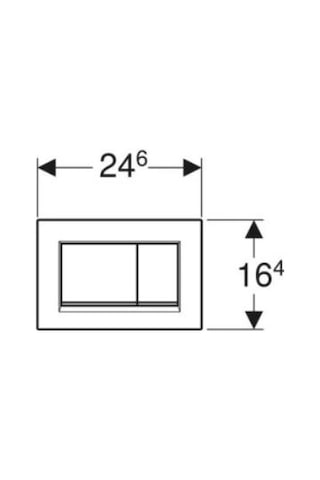 Geberit Sigma30 115.883.11.1 Çift Basmalı Beyaz/mat Beyaz/beyaz