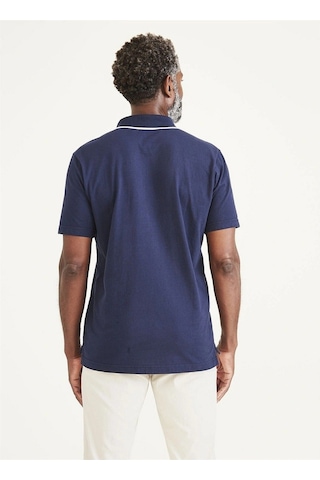 Dockers Erkek Polo Yaka T-shirt - Minimalist & Rahat Lacivert
