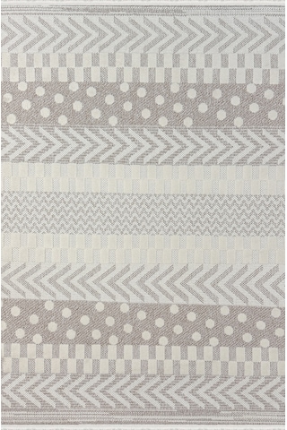 Woolen Halı Venis Bukle Halı 8802 Bej Renkli