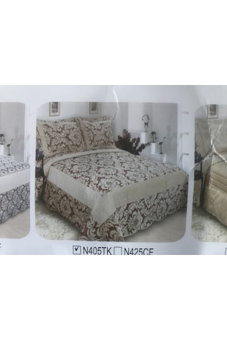 Neva Tek Kişilik Yatak Örtüsü Damask