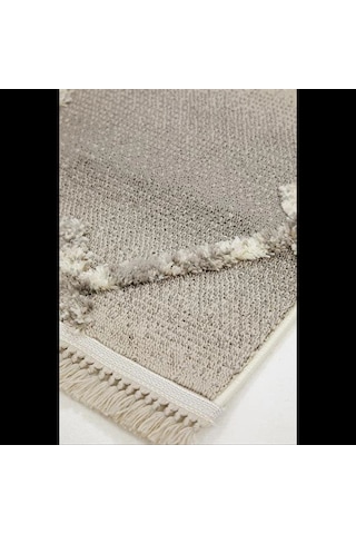 Hoom Rugs Step 2203 Gri İskandinav Halı Gri