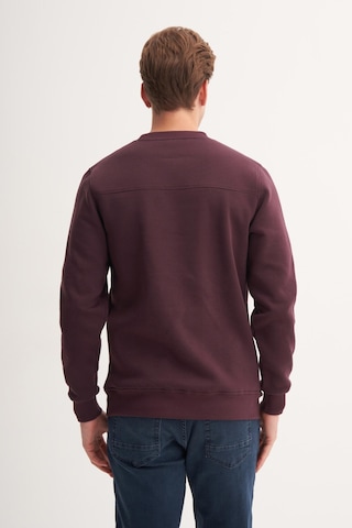 Cazador 53805 Erkek Bisiklet Yaka Sweatshirt Vişne