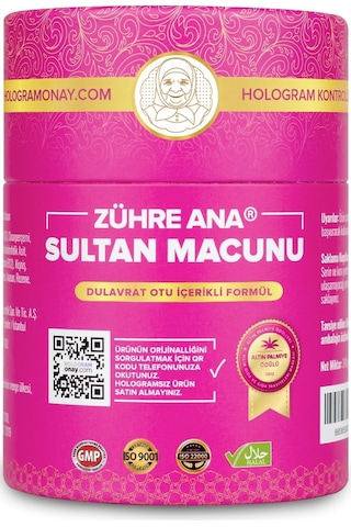 Zühre Ana Sultan Macunu Dulavrat Otu Hayıt ve Civanperçemi İçeren Macun 240 G