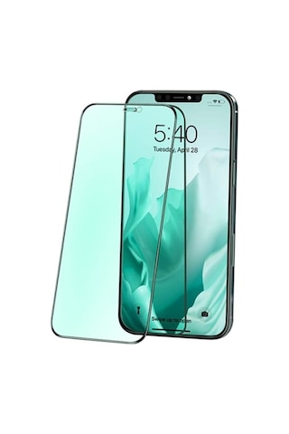 Ally Apple Uyumlu iPhone 12 Pro Max Anti -Blue Green Light Göz Korumalı Temper