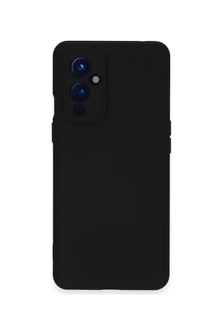 One Plus 9 Kılıf Nano İçi Kadife Silikon - Siyah -