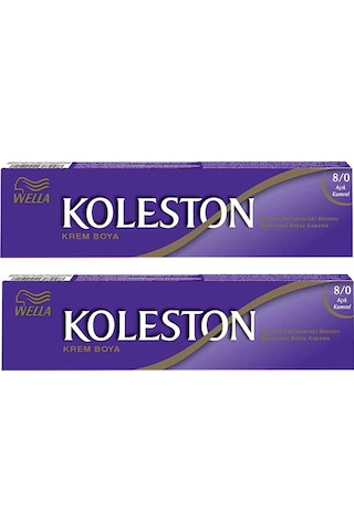 Wella Koleston Sıngle Tüp Boya 8/0 Açık Kumral 2x Paket