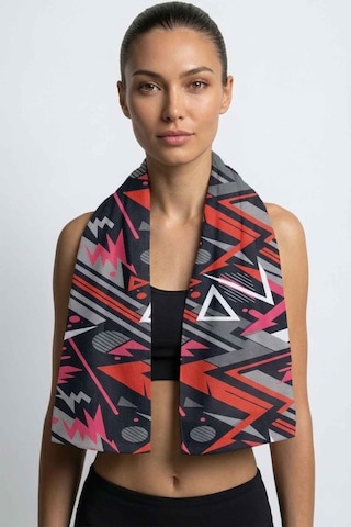 Sports Dijital Baskılı 50x100 Cm Spor Havlusu Sport2 Pembe