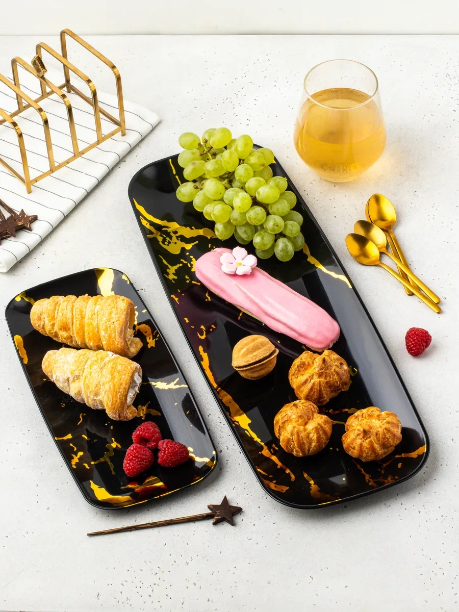 Family Co. Sunum İçin Tek Kullanımlık Plastik Tabaklar - 6 Adet. 372345689 100 adet