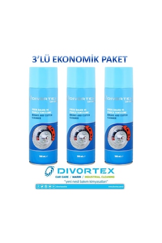 Divortex Fren Balata Temizleme Spreyi 500 Ml.X 3 Adet