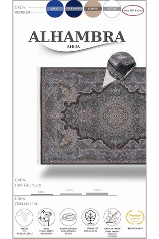 Saray Halı Alhambra Ah13a 120 Tarak Lüks Klasik Salon Halısı Özel Taban Dokulu Çok Renkli
