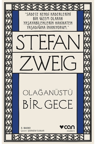 Olağanüstü Bir Gece - Stefan Zweig - Can Yayınları