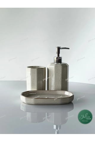 Julie's Brand Banyo Aksesuarları Seti 268373225 Bej