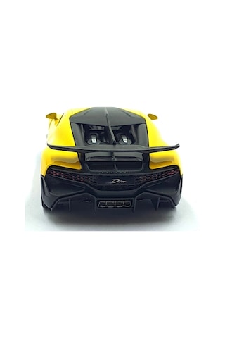Kinsmart 1:36 Ölçek Metal Bugatti Divo Diecast Çek Bırak Araba Sarı