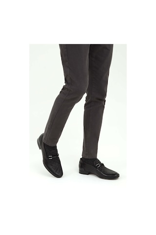 Tamer Tanca Erkek Hakiki Deri Siyah Makosen Ayakkabı 477 19707 K Erk Ayk Syh Zmb Bfl/syh Org Siyah