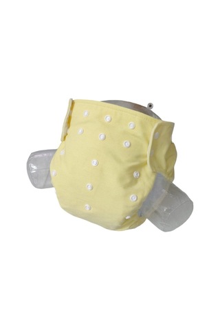 Baby Ybb Yıkanabilir Bebek Bezi Cepli Sarı Renk Çıt Çıtlı 8kg-18kg Standart